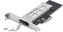 Load image into Gallery viewer, StarTech.com M.2 NVMe SSD to PCIe x4 Mobile Rack/Backplane with Removable Tray for PCI Express Expansion Slot, Tool-Less Installation, PCIe 4.0/3.0 Hot-Swap Drive Bay, Key Lock (M2-Removable-PCIE-N1)