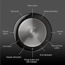 Load image into Gallery viewer, Jabra Speak 750 MS Speakerphone with Bluetooth Dongle- Teams Version- PC, MAC, Tablet, Smartphone Compatible, 7700-309 - Microfiber Cloth Included