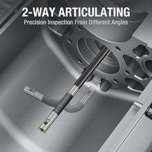 Load image into Gallery viewer, Teslong Articulating Borescope with Dual Lens Endoscope, 5-inch IPS Automotive Inspection Camera with Two-Way Articulation Tip, 6+1 LED Lights, Mechanics Fiber Optic Scope-Dia. 0.25 inch & L 5.0 feet