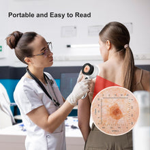 Load image into Gallery viewer, 30x Magnifying Dermatoscope with LED, Rechargeable Handheld Skin Analyzer, 4 Lighting Modes & High Clarity Lens for Skin, Scalp & Hair Follicle Observation