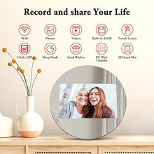 Load image into Gallery viewer, ThankVip Digital Picture Frame 10.1 Inch WiFi Digital Photo Frame, IPS HD Display Touch Screen,32GB Storage, Wall Mountable, Auto-Rotate, Share Photos and Video via Uhale App, Silver Mirrored