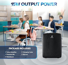 Load image into Gallery viewer, WinBridge Portable Voice Amplifier with Wired Headset Microphone, Small Bluetooth Speaker with Mic,Personal Microphone Speaker for Teachers, Trainers Coaches, Instructors, Tour guides, Public Speakers