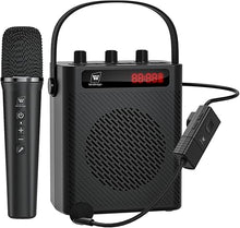 Load image into Gallery viewer, Bluetooth 5.3 Wireless Voice Amplifier with 2 Wireless Microphones, 40W Portable Rechargeable PA System for Teachers, Indoor/Outdoor Events