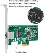 Load image into Gallery viewer, Gigabit Network Card PCIe 1000M PCI Express Ethernet Adapter with Intel I210AT LAN NIC Card for Support PXE for Windows/Windows Server/Linux(Lightning Protection Design)