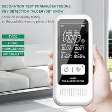 Load image into Gallery viewer, 5-in-1 Air Quality Monitor PM2.5/1.0/10 HCHO TVOC Temp Humidity Air Quality Detector