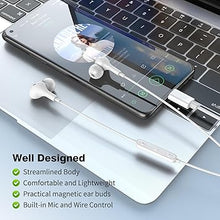 Load image into Gallery viewer, APETOO USB C Headphones Magnetic Wired Earbuds Noise Isolation in-Ear Type C Earphones with Mic Volume Control for iPhone 16 Pro 15 Pro,Samsung S24 S23 FE S22 Ultra Fold A35,iPad Air(M2),Pixel 7 6 5