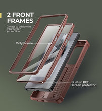 Load image into Gallery viewer, Dexnor for Samsung Galaxy S25 Ultra Case with Built-in Slide Camera Cover & Screen Protector & Kickstand,Heavy-Duty Shockproof Rugged Case Full-Body Bumper Cover for Galaxy S25 Ultra(2025),Maroon Red