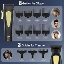 Load image into Gallery viewer, Professional Hair Clippers for Man,Hair Clippers Electric Shavers Razor T-Blade Hair Trimmer, 3 in 1 Cordless Barber Trimmer Bald Shavers LED Display Gifts