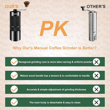Load image into Gallery viewer, M6 Coffee Grinder Manual,Capacity 25g,Hand Coffee Grinder with Aluminum Body,Coffee Hand Grinder With Sharp Hexagonal Grinding Core,Portable Manual Coffee Bean Grinder for Pour Over Espresso