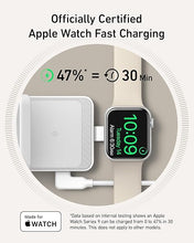 Load image into Gallery viewer, Anker MagGo 3-in-1 iPhone 16 Charging Station, MagSafe-Compatible Wireless Charger Stand, Qi2 Certified 15W Foldable Charger for iPhone 15/14, AirPods, Apple Watch 9 (40W USB-C Charger Included)