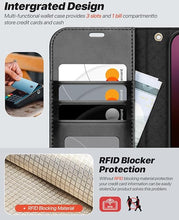 Load image into Gallery viewer, OCASE for iPhone 16 Pro Case Detachable Wallet Case with Card Holder, 2 in 1 Pu Leather Flip Folio with RFID Blocking Stand Wrist Strap Shockproof Phone Cover 6.3 Inch 2024, Graphite