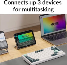 Load image into Gallery viewer, Keychron Q1 HE QMK Wireless Custom Mechanical Keyboard with Knob, 2.4 GHz/Bluetooth/Wired 75% Layout Hot-Swappable Programmable RGB Backlit Gateron Magnetic Switches for Mac Windows, Shell White