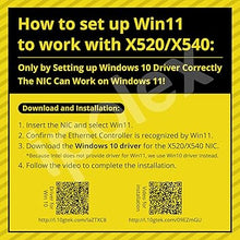 Load image into Gallery viewer, 10Gb PCI-E Network Card NIC Compatible for Intel X540-T1, Single RJ45 Copper Port, with Intel X540-BT1 Controller, PCI-E 2.1 X8, 10G PCI Express LAN Adapter NIC, Support Windows Server, Linux, Vmware