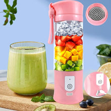 Load image into Gallery viewer, Portable Blender for Smoothies & Shakes -13oz Cordless Personal Small Blender, USB-C Rechargeable & Self Cleaning - Mini Travel Blender with Stainless Steel Serrated 6 Blade