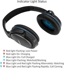 Load image into Gallery viewer, Upgraded aptX Wireless Bluetooth Adapter for Bose QuietComfort QC 25 Headphones with Mic/Volume Control, Black