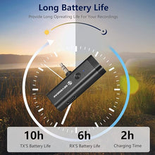 Load image into Gallery viewer, Sevenoak 3 in 1 Wireless Lavalier Microphones for iPhone/Android/Camera, Wireless Lapel Microphone System with Noise Cancelling Portable Microphone for Recording YouTube Vlog Live Stream -SKM-W1 Pro