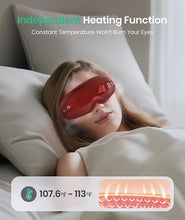 Load image into Gallery viewer, Eye Massager - Christmas Birthday Gifts for Women Men, Heated Eye Massager for Migraines, Relaxation Gifts for Women, Gifts for Mom, Reduce Eye Strain Dry Eye Migraine Relief(Black)
