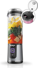 Load image into Gallery viewer, Ninja BC151BK Blast Portable Blender, Cordless, 18oz. Vessel, Personal Blender-for Shakes & Smoothies, BPA Free, Leakproof-Lid & Sip Spout, USB-C Rechargeable, Dishwasher Safe Parts, Black