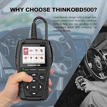 Load image into Gallery viewer, THINKCAR OBD2 Scanner for Car, Thinkobd 500 Check Engine Code Reader with Lifetime Free Upgrade, Emission Test Scan Tool for Mechanics, Car Diagnostic Scanner for All OBD-II Cars After 1996 Black
