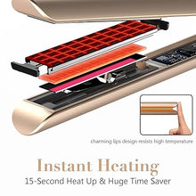 Load image into Gallery viewer, FURIDEN Professional Salon Quality Hair Straightener, Hair Straightener and Curler 2 in 1, Flat Iron Curling Iron in One, Fast Results | Long Lasting