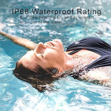 Load image into Gallery viewer, Bone Conduction Headphones Waterproof Swimming Headphones with Built-in MP3 Player 16G Memory, Bluetooth 5.3 Open Ear Headset for Underwater, Running, Cycling and More Activities (Bone Black)