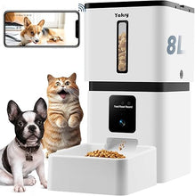 Load image into Gallery viewer, Automatic Dog Feeder with Camera WiFi: 33 Cups 5G App Control Easy Setup Cat Food Dispenser - HD 1080P Video Recording Timed Pet Feeder for Cat Dog Small-Pet
