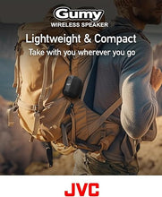 Load image into Gallery viewer, JVC Portable Gumy Wireless Speaker with Surround Sound, Bluetooth 5.3, Lightweight, TWS Capability, USB-C, up to 15-Hour Battery Life - SPSG1BTB (Black)