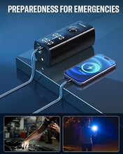 Load image into Gallery viewer, Tire Inflator Portable Air Compressor, 160PSI Air Pump for Car Tires, 4X Fast Inflation Air Compressor with Tire Gauge Pressure, Tire Pump with LED for Car Motor Bike Ball