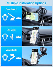 Load image into Gallery viewer, 2024 Ultimate Car Phone Mount?80+LBS Strongest Suction & Military-Grade??Patent & Safety Certs? Cell Phone Holder Truck Stand for Dashboard Windshield Vent for iPhone 15 Pro Max 14 13 (Dark Grey)