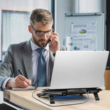 Load image into Gallery viewer, Laptop Cooling Pad, Laptop Cooler with 6 Quiet Led Fans for 15.6-17 Inch Laptop Cooling Fan Stand, Portable Ultra Slim USB Powered Gaming Laptop Cooling Pad, Switch Control Fan Speed Function