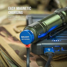 Load image into Gallery viewer, OLIGHT Warrior 3S 2300 Lumens Rechargeable Tactical Flashlight, Compact Dual-Switches LED Bright Light with Proximity Sensor, Powered by Customized Battery for Emergency, EDC and Searching (OD Green)