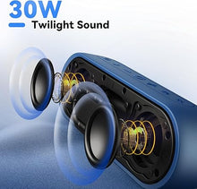 Load image into Gallery viewer, Tribit Portable Bluetooth Speaker XSound Plus 2, Wireless Speaker 30W with XBass, IPX7 Waterproof, 24-Hour Playtime, Stereo Sound, Built-in Mic, Bluetooth 5.3 Speaker for Party, Car, Travel (Blue)