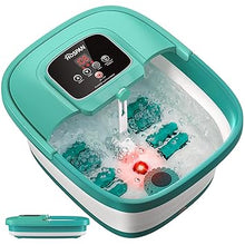 Load image into Gallery viewer, HOSPAN Collapsible Foot Spa with Heat, Bubble, Red Light, and Temperature Control, Foot Bath Massager with 8 Shiatsu Massage Rollers, Pedicure Foot Spa for Relaxation - FS01A