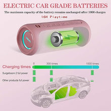 Load image into Gallery viewer, Outdoor Portable Bluetooth Speaker, Wireless IPX7 Waterproof Speaker, 25W Loud Sound, Bassboom Technology, TWS Pairing, 16H Playtime, Speaker with Lights - Pink