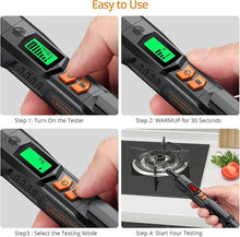 Load image into Gallery viewer, Neoteck Gas Leak Detector Natural Gas Detector with Audible & Visual Alarm, Portable Gas Sniffer to Locate Combustible Gas Leak Sources Like Methane, Propane for Home-Black