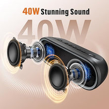 Load image into Gallery viewer, DOSS SoundBox Pro+ P300 Bluetooth Speaker with 40W Stereo Sound, Extra Bass, IPX6 Waterproof, TWS Pairing, Diverse Lights Show, 20H Playtime, Bluetooth 5.3 Speaker for Party, Camping, Beach - Blue