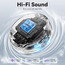 Load image into Gallery viewer, Wireless Lavalier Microphone for iPhone 15/16 & Android, USB C Mini Lapel Microphone Wireless, Hi-Fi Audio, Noise Cancellation, 35H Battery for Video Recording, Streaming - Sapphire Blue