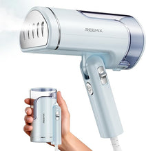 Load image into Gallery viewer, Portable Garment Steamer, Powerful Foldable Handhled Steamer 1300W, Travel Size Steamer For Clothes 20S Fast Heat-up, Fabric Steamer for Home & Travel, 120V Only (Aqua)