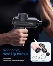Load image into Gallery viewer, RENPHO Active Massage Gun Deep Tissue, Percussion Handheld Muscle Massager Gun for Body Neck Pain Relief, FSA HSA Eligible Electric Mini Back Massager for Athletes Men Women