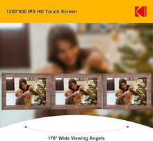 Load image into Gallery viewer, KODAK 8Inch WiFi Digital Picture Frame, 1280x 800 IPS HD Touchscreen Digital Photo Frame with 32GB Storage, Easy Setup to Share Photos or Videos Instantly from Anywhere(Khaki-WiFi)