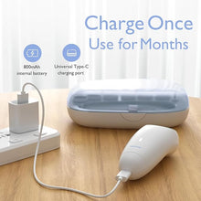 Load image into Gallery viewer, Momcozy Baby Nail File Electric, Rechargeable Baby Nail Clipper, Gentle Baby Nail Trimmer Electric with Night Light, 7 Grinding Head Replacement Pads, Blue