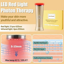 Load image into Gallery viewer, Red Light Therapy for Face - FDA Cleared - UUPAS LED Light Therapy Facial Massager for Face - Skin Tightening Machine for Anti Aging,Wrinkle Removal,Face Lift