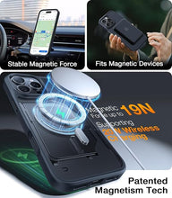 Load image into Gallery viewer, TORRAS Upgraded Stronger Magnetic & Shockproof for iPhone 16 Pro Case, Military Grade Drop Protection, Compatible with MagSafe, for iPhone 16 Pro Case Slim Anti-Scratch, Aramid Fiber Back/Black Edge