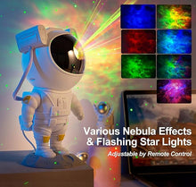 Load image into Gallery viewer, SFOUR Star Projector,Galaxy Night Light,Astronaut Starry Nebula Ceiling LED Lamp with Timer and Remote, Gift for Kids Adults for Bedroom, Birthdays,Christmas, Valentine's Day.(White)