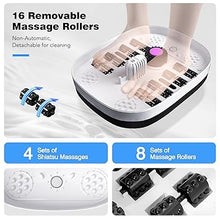 Load image into Gallery viewer, Collapsible Foot Spa Bath with Heat, Remote Control, Temperature Control, Bubbles, Pumice Stone, Red Light, Timer, 16 Massage Roller Pedicure Foot Spa Tub Foot Soaker for Soothe & Relax Tired Feet