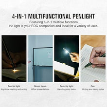 Load image into Gallery viewer, OLIGHT O'Pen Glow EDC Pen Light, 120 Lumens with Green Beam, Rechargeable LED Flashlight for Outdoor Uses, Writing, Adventure, Professional Business Gift(OD Green)
