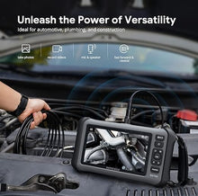 Load image into Gallery viewer, DEPSTECH 7'' IPS Screen Borescope, Triple Lens Endoscope Camera with Light, Sound Recording Video Inspection Camera, 1080P HD Sewer Camera, 16.5ft Gooseneck Snake Camera for Automotive, Plumbing, HVAC