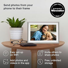 Load image into Gallery viewer, Aura Carver 10.1" WiFi Digital Picture Frame | The Best Digital Frame for Gifting | Send Photos from Your Phone | Quick, Easy Setup in Aura App | Free Unlimited Storage | (Clay with White Mat)