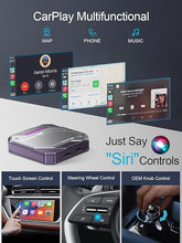 Load image into Gallery viewer, Wireless Carplay AI Box 5.0, Wireless Carplay Adapter Android 13.0 QCM 6125 8-Core 8+128GB, Exclusively for OEM Wired CarPlay Cars, Enjoy Online Streaming from YouTube, Netflix, Google Store! Purple