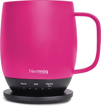 Load image into Gallery viewer, Nextmug - Temperature-Controlled, Self-Heating Coffee Mug (True Pink - 14 oz.)